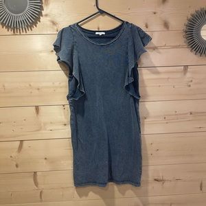 Z Supply Women’s Denim Look Dress Flowy Sleeves